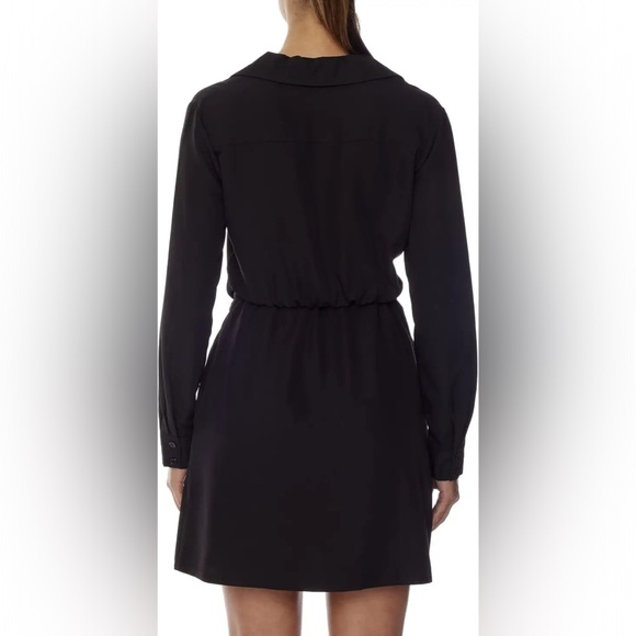 LBLC The Label Amara tie NWT
front collared button down dress black  Size Medium - Picture 4 of 6